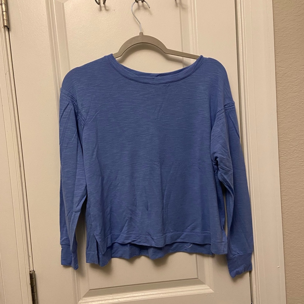 Loft Blue Long Sleeve Top
